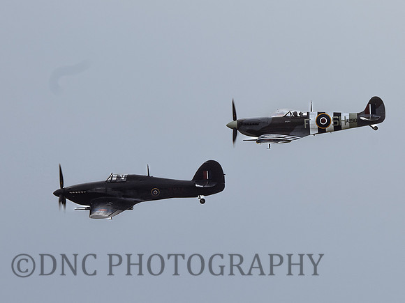 BBMF Hawker Hurricane Mk IIA PZ865 & Supermarine Spitfire MK Vb AB910