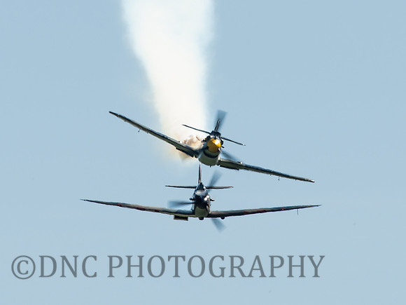 Hispano HA-112 MIL Buchón “Yellow 10” & Supermarine Spitfire Mk I N3200 .3