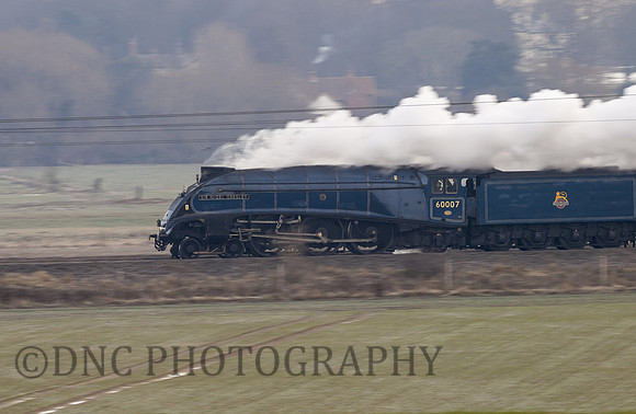 A4 60007 Sir Nigel Gresley 'The Tynesider' Bawtry 18-12-2010