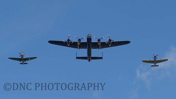 BBMF AVRO Lancaster B.1 PA474, Supermarine Spitfires Mk XVI TE311 & PR MK XIX PM631