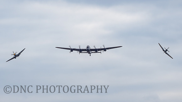 BBMF AVRO Lancaster B.1 PA474, Supermarine Spitfires Mk XVI TE311 & PR MK XIX PM631