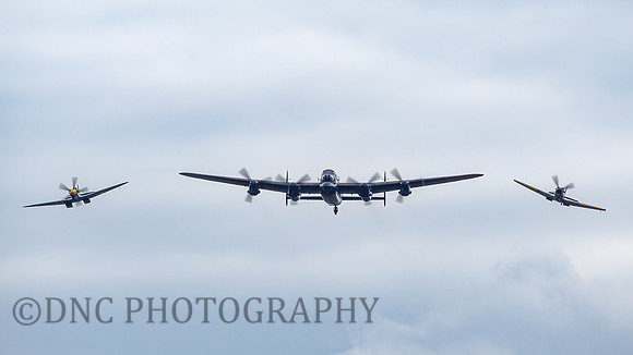 BBMF AVRO Lancaster B.1 PA474, Supermarine Spitfires Mk XVI TE311 & PR MK XIX PM631