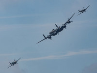 BBMF AVRO Lancaster B.1 PA474, Supermarine Spitfires Mk XVI TE311 & PR MK XIX PM631
