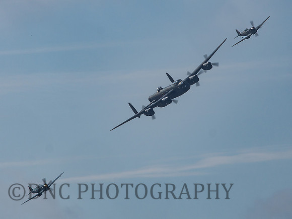 BBMF AVRO Lancaster B.1 PA474, Supermarine Spitfires Mk XVI TE311 & PR MK XIX PM631