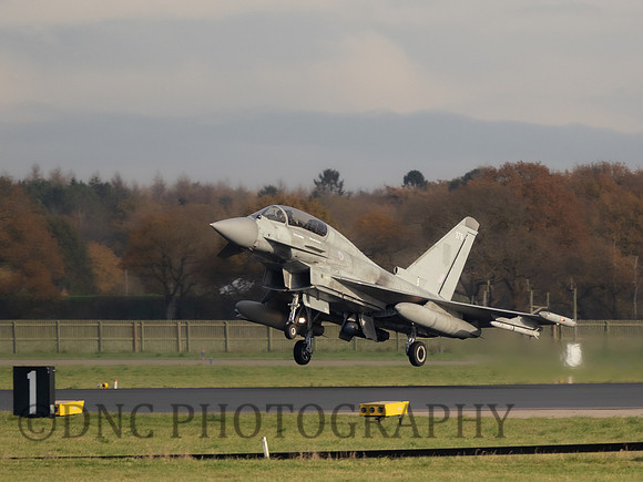 Typhoon T.3 ZK379 landing