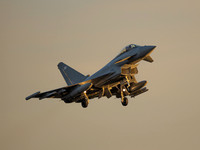 Typhoon FGR4 ZK368 performs a missed approach