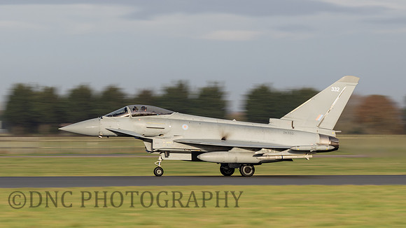 Typhoon FGR4 ZK332 taking off
