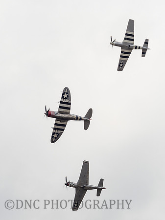 P-51D Mustang 'The Hun Hunter Texas', P-47D Thunderbolt 'Nellie B' TF-51D Mustang 'Contrary Mary' ..