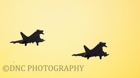 Typhoon ZK309 & ZK424 take off in the winter sun