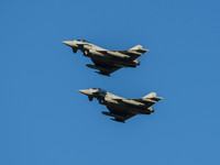 Typhoon FGR4 ZK359 & ZK368 pass over the airfield
