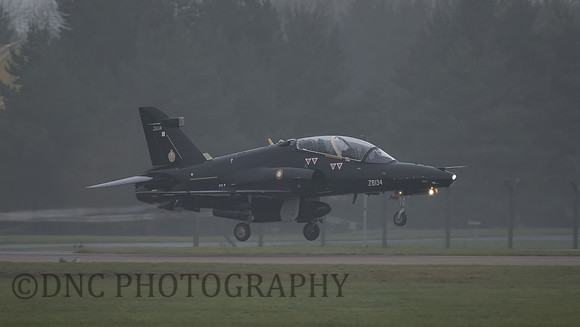 Qatar Emiri Air Force BAE Hawk T.2 Mk167 ZB134 on approach for touch and go