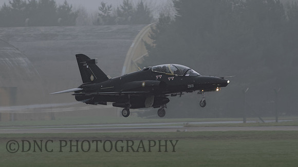 Qatar Emiri Air Force BAE Hawk T.2 Mk167 ZB131 on approach for touch and go