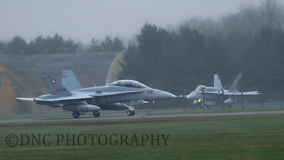 Swiss Air Force FA-18D Hornet J-5238 & J-5001
