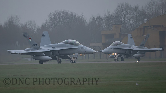 Swiss Air Force FA-18D Hornet J-5234 & J-5238