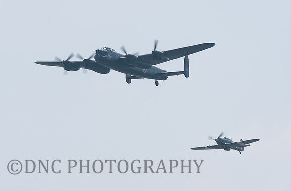 BBMF AVRO Lancaster BI PA474 & Hawker Hurricane MkIIc PZ865