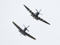 BBMF Spitfire Mk XIX PM631 & Spitfire MkXVIe TE311