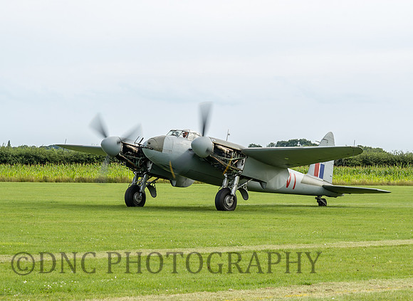 De Havilland Mosquito NF11 HJ711 taxis.