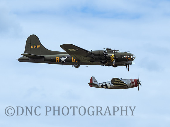 Boeing B-17G 124485 'Sally B' & Republic P-47D Thunderbolt 549192 'Nellie B'
