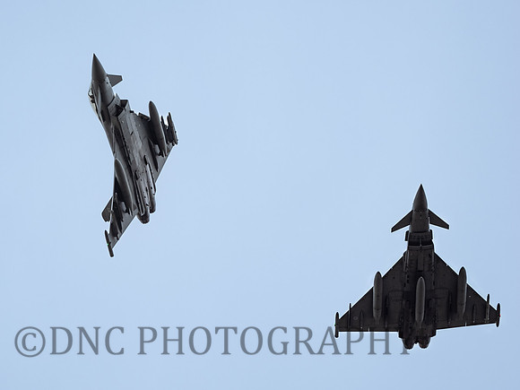 Typhoon FGR4 ZK373 breaks to land from T.3 ZK383