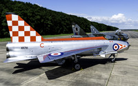 EE Lightnings XR718 as 718, XS904 & XR728