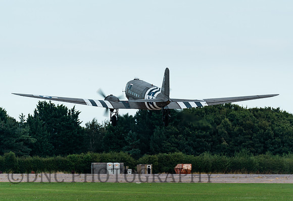 Douglas C47A-DC3  N473DC take off at the end of the show