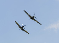 Hawker Hurricane (MkIIc) PZ865 & Supermarine Spitfire (Mk LF XVIE) TE311 .