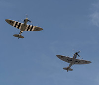 BBMF Spitfires MkVb AB910 & LFIXe MK356