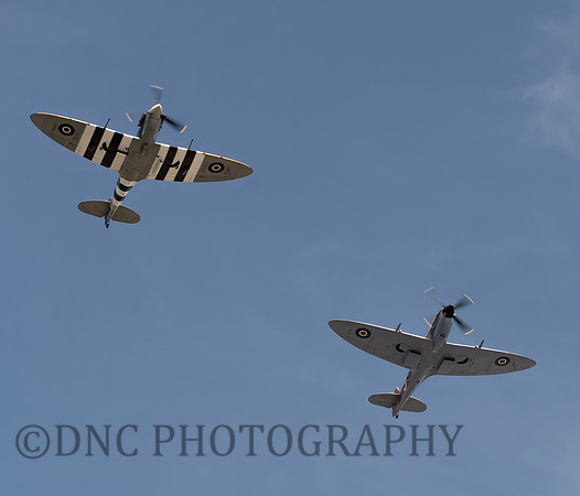 BBMF Spitfires MkVb AB910 & LFIXe MK356
