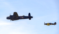 Lancaster B1 PA474 & Hurricane MkIIc LF363
