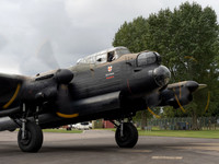 BBMF AVRO Lancaster B1 PA474 returns from flypast at Stafford.