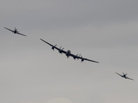 BBMF AVRO Lancaster B1 PA474 with Hurricane MkII.c PZ865 & Spitfire Mk XVI TE311