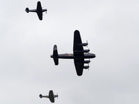 BBMF AVRO Lancaster B1 PA474, Hurricane Mk II.C PZ865, Spitfire Mk XVI TE311