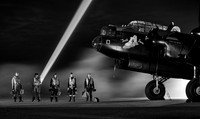 In the search light.