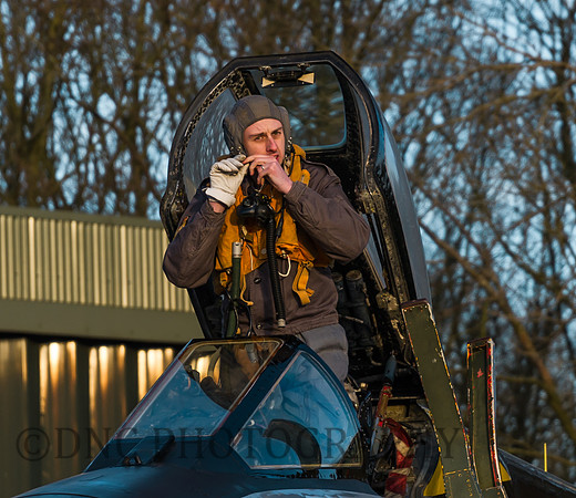 Pilot prepares