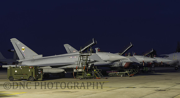 TyphoonZK336 FD 1 (F) sqn ZJ807 BF 29 (R) sqn ZJ814 BH 29 (R) sqn
