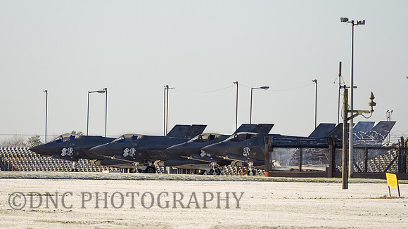 USAF F-35A Lightning II L-R 19-5583, 19-5582, 19-5574, 19-5474