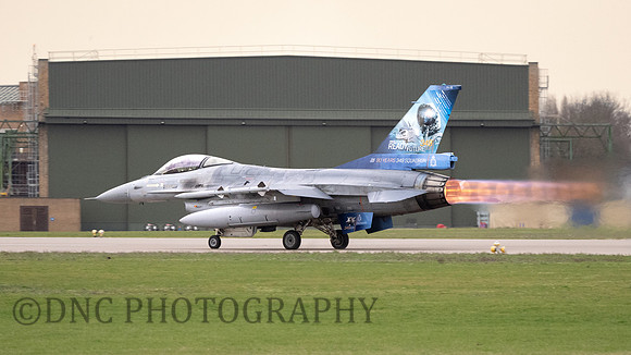 Belguim Air Force F-16AM Fighting Falcon FA-116 Accelerates to take off .1