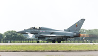 Eurofighter Typhoon T.3 ZK379 starts it's take off run
