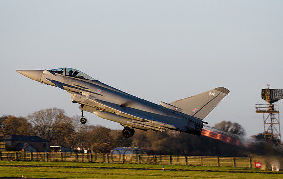 Euro Fighter Typhoon FGR4 ZJ946 Performance Take Off-