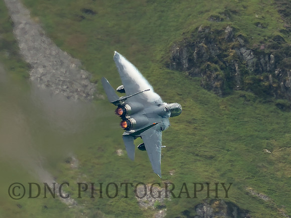 F-15E Strike Eagle LN AF 91-605  Afterburners on 13th July
