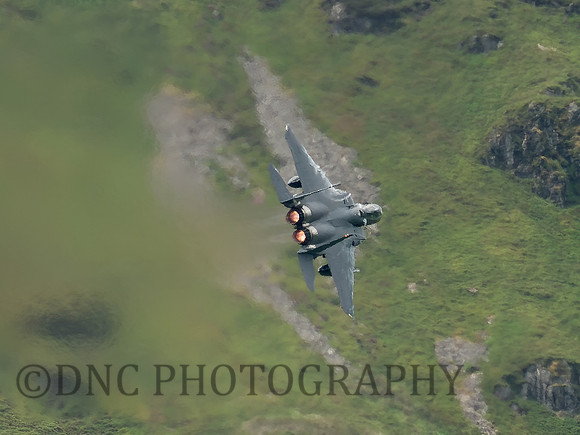 F-15E Strike Eagle LN AF 91-605  Afterburners on