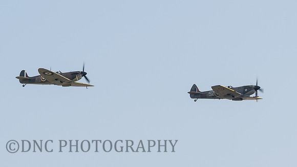 BBMF Spitfires MK XVI TE311 & MKII P7350
