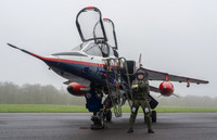 Sepecat Jaguar T.2A ZB615 and Test Pilot