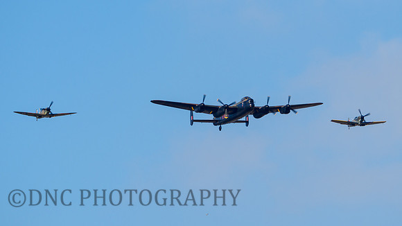 BBMF AVRO Lancaster BI PA474 Spitfires P7350, TE311