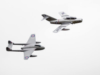 de Havilland Vampire FB.52 WA123 & MIG-15 UTI TC-616