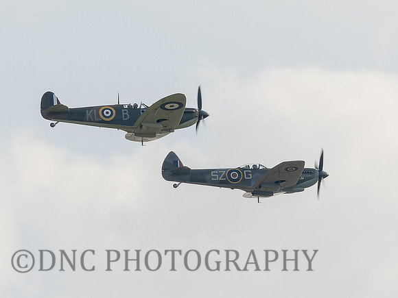 BBMF Spitfires MK XVI TE311 & MKII P7350.