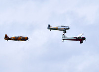 North American NA64 - Yale 3349, De Havilland Canada DHC-2 Beaver G-DHCZ, North American Harvard T6 AJ841