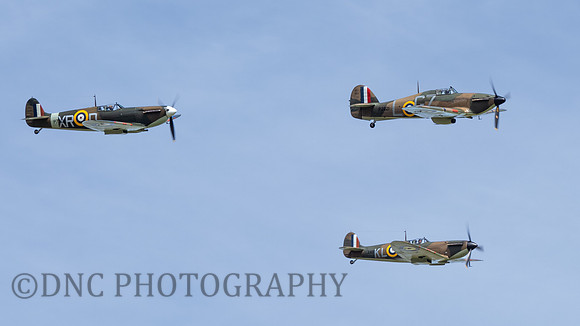 Hawker Hurricane Mk.1 P2921, Supermarine Spitfire Mk.1a P7308 & Mk.1a X4650