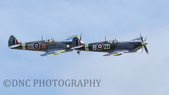 Supermarine Spitfire Mk. IXB MH434 ZD-B & Mk. VIIIC MT928 ZX-M