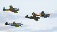 Curtiss P-40F Warhawk 41-19841 Lee's Hope, Curtiss Hawk 75-1 No.82, Curtiss P-40C Warhawk 41-13357, Curtiss P-36C Hawk 38-210